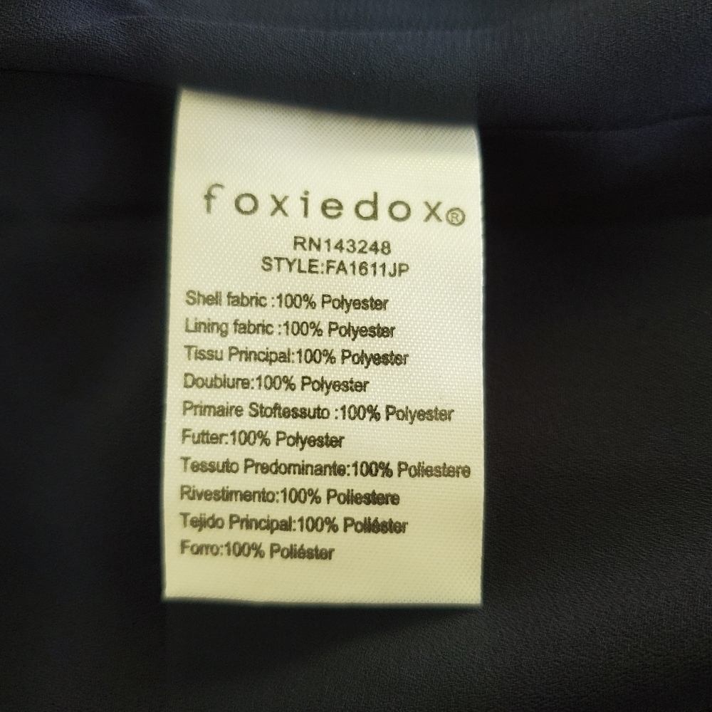 Foxiedox "Nixie" Navy & Black Lace Jumpsuit - Picture 9 of 9